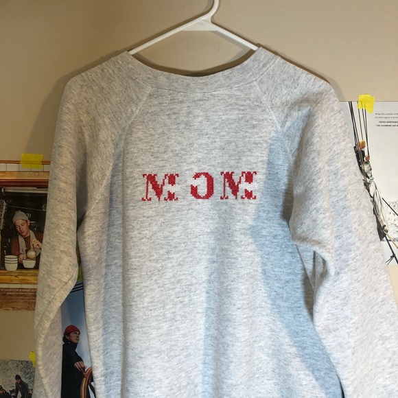 Vintage 80s Football Crewneck Sweatshirt - Picture 4 of 4